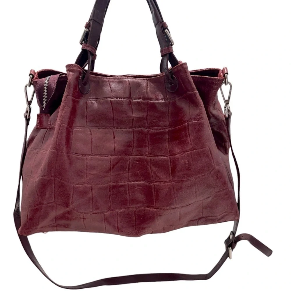 FIORE‎ ITALIAN CROC EMBOSSED LEATHER PURSE